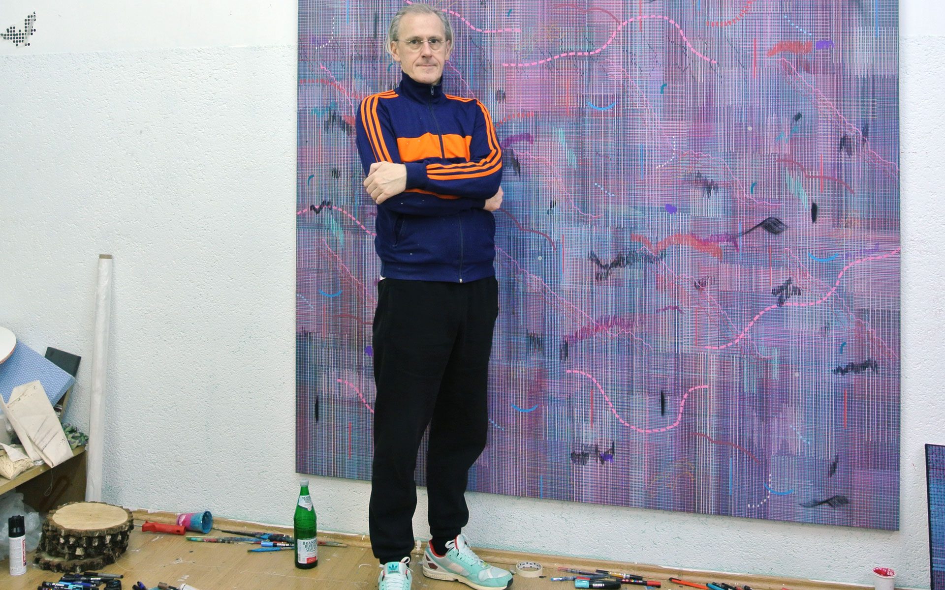 DAG Przybilla in seinem Berliner Atelier, Foto: Jürgen Ostarhild